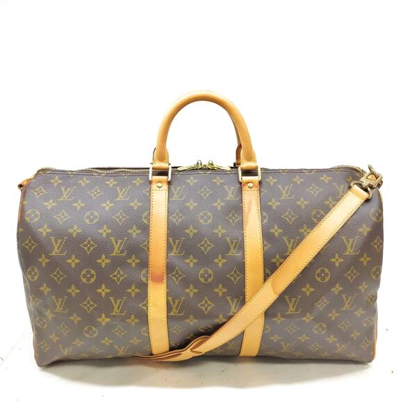 LOUIS VUITTON Monogram Keepall Bandouliere 50 Boston Bag - Picture 1 of 9